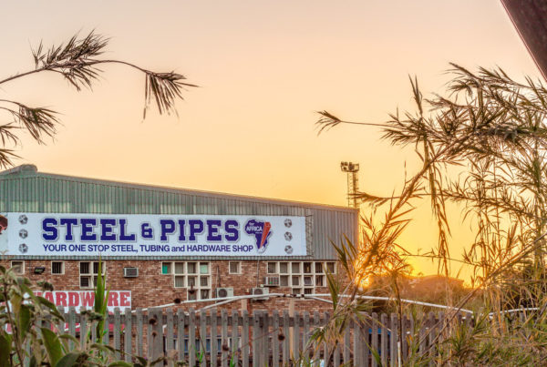 Steel and Pipes for Africa Signage